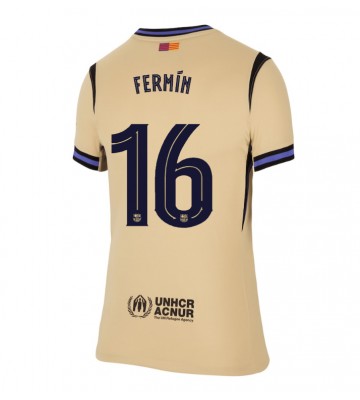 Lacne Ženy Futbalové dres Barcelona Fermin Lopez #16 2025-26 Krátky Rukáv - Preč